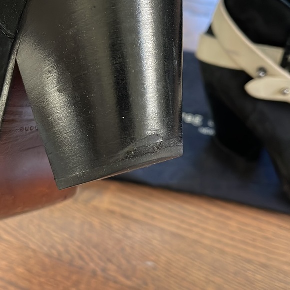 rag & bone black and white Harrow Suede Booties - Picture 5 of 7